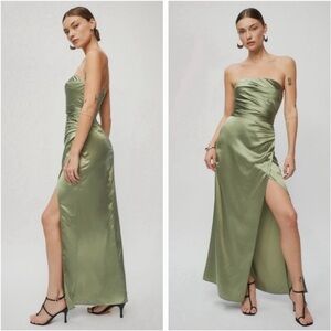 Reformation Barrow Silk Dress